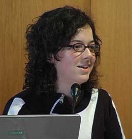 María Yáñez durante a súa intervención no EnBlogs'06